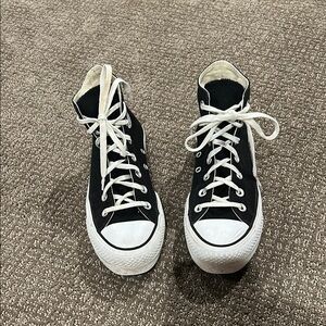 Converse Black and White High-Top Sneakers